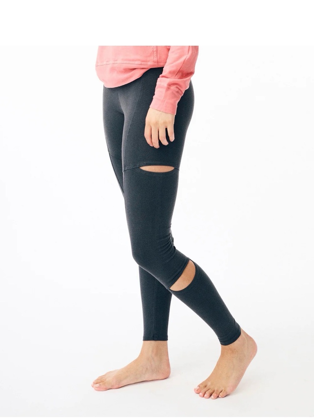 Groceries Leopard Legging In Dark Grey Size Large